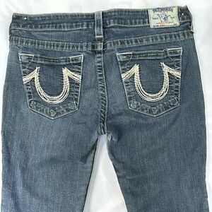 Slightly Worn Authentic True Religion Women's Blue Jeans Skinny Fit  Size 31